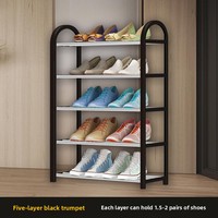 Zapatero Simple de Varias Capas para Uso Doméstico, Mueble de Almacenamiento de Lujo Ligero que Ahorra Espacio, Pequeño Estante de Almacenamiento