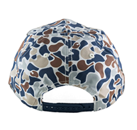 5 panneau personnalisé camouflage chapeau plat bord corde Golf chapeau rétro canard Camouflage chapeau cuir Patch broderie Baseball Snapback corde Gorras