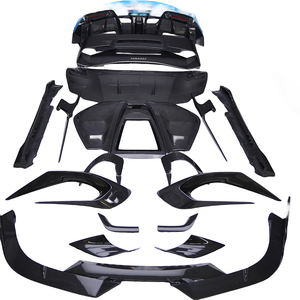 Recién llegado, faldones laterales de parachoques delantero de carbono seco, difusor trasero, Spoier para Ferrari 296GTB <span class=keywords><strong>Ba</strong></span> A Style Bodykit - Product Image 1