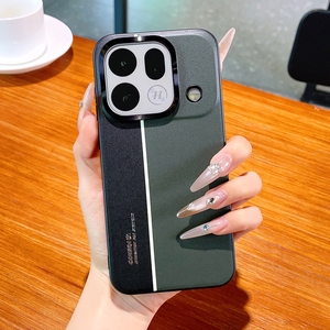 Funda Trasera de Cuero Mate de Lujo con Línea Fluorescente en Contraste para Oppo Find X9 Ultra Versión de Vidrio / Find X9s Pro - Product Image 6