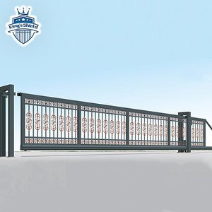 Điện có thể thu vào Nhôm hàng rào an ninh nhà để xe tự động khai thác động cơ mở phía trước thiết kế cửa trượt cho nhà ở - Product Image 5