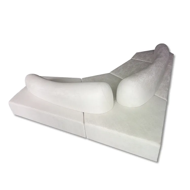2020 hot sale customized furniture modern cream white fabric 3 set combinatorial living room sofas set furniture