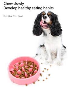 Plastik Laris Kualitas Tinggi Plastik Anti-tumpah Hewan Peliharaan Menyenangkan Makanan Lambat Memberi Makan Kucing dan Anjing Anti-Slip Menjilat Makanan Mangkuk Air - Product Image 6