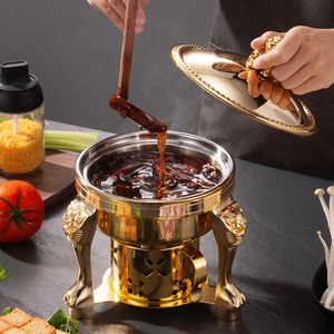 Chinese Style Mini Hot Pot <b>Stove</b> 304 Stainless Steel Universal Alcohol <b>Stove</b> Single Person Use - Product Image 1