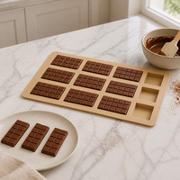 Moule à chocolat personnalisé de qualité alimentaire, fabrication OEM et ODM, moule en silicone personnalisable, résistant au congélateur