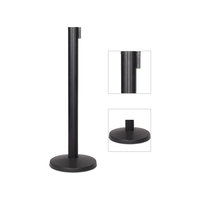 Traust Corde rétractable pour tapis rouge avec poteaux dorés et argentés, barrières de gestion de foule pour aéroports et hôtels, barrières de contrôle des foules Q Pole