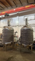 Cuve de mélange de gaz industrielle à grande échelle avec agitateur vertical motorisé pour l'automatisation