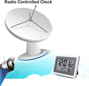 <span class=keywords><strong>Orologio</strong></span> da <span class=keywords><strong>Parete</strong></span> Digitale Atomico LCD di Grande Formato dal <span class=keywords><strong>Design</strong></span> Moderno con Secondi, Temperatura, Calendario, in ABS, a Batteria, con Sveglia per Soggiorno - Product Image 2