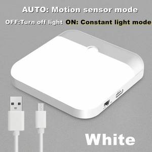 Modern White USB Rechargeable Human-Sensing <b>LED</b> Night <b>Light</b> Wireless Magnetic for Staircase Corridor Other Dedicated Lighting - Product Image 1