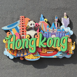 공장 직송 맞춤형 3D 나무 기념품 장식용 냉장고 자석 - Product Image 3