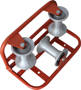 アルミナイロンホイール付きヘビーデューティ<span class=keywords><strong>3</strong></span>ドラムケーブルプーリーブロックケーブル敷設ローラー製造装置 - Product Image 4