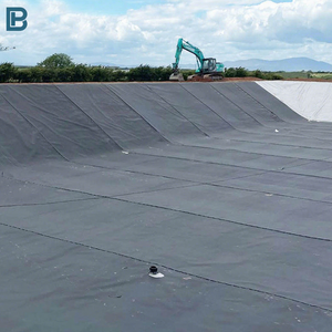 Feuille de géomembrane HDPE LDPE LLDPE EVA <span class=keywords><strong>EPDM</strong></span> 1 mm anti-UV imperméable écologique pour bassin à poissons, couverture de décharge - Product Image 1