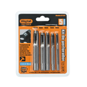 5 cái 4-5-6-8-10mm lỗ rỗng đấm công cụ cho da nhựa gỗ vành đai lỗ đấm lớn vành đai đấm - Product Image 2