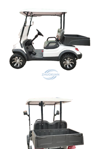 Voiturette de golf électrique 4 places à 4 roues avec sièges en cuir épais pour visites touristiques en zone panoramique - Product Image 6