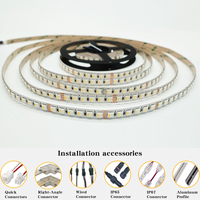 Tira de Luces LED SMD 5050 RGBW de 24 V 12 V 120 LED/m de Alta Densidad con Control Remoto por Aplicación para Fiestas, KTV, eSports, Rollo de 5 m/10 m