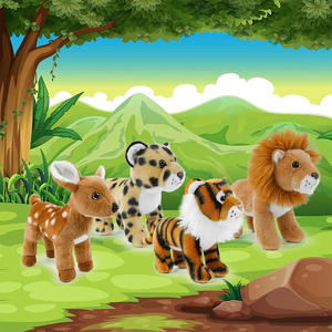 Nuevo Diseño Creativo, Lindos y Suaves Animales <span class=keywords><strong>de</strong></span> Granja, Peluche <span class=keywords><strong>de</strong></span> Ciervo Sika <span class=keywords><strong>de</strong></span> 8 Pulgadas, Adorables Regalos para Niños y Niñas - Product Image 3