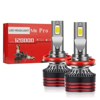 Ampoule de phare LED laser BRAD M8-Pro 12000 LM H4 60W 6000K Cuivre 880 9005 H11 Éclairage automobile Universel Rétrofit/Amélioration 9-36V