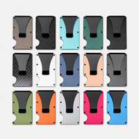 Portefeuille en aluminium personnalisé avec logo, protection RFID, élégant, idéal comme cadeau pour les clients