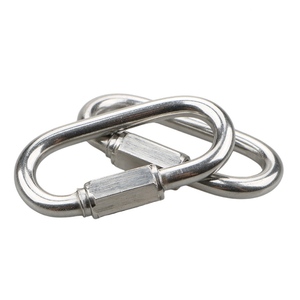 Mosquetón de acero inoxidable 304 con resorte para puerta, gancho de anillo de bloqueo de enlace rápido para Hamaca, Camping, escalada, hebilla de conexión - Product Image 1