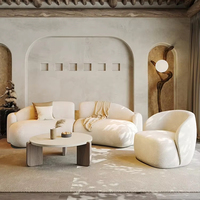 Fauteuil individuel incurvé en chenille, style moderne et minimaliste, OEM, chaise d'appoint pour salon, appartement, hôtel