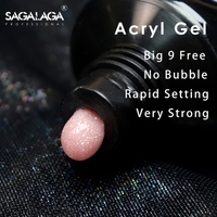 SAGALAGA Gel Acrylique pour Extension d'Ongles, Gel de Construction Rapide Sans Bulles, Gel de Construction Robuste pour Salon de Manucure, Vente en Gros OEM