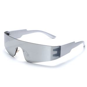 Gafas de Sol Deportivas Punk con Marco Pequeño y Logotipo Personalizado, Gafas de Sol Steampunk sin Montura Coloridas para Hombre y Mujer, Moda 2022 - Product Image 5