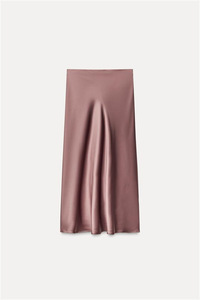 Nouvelle <span class=keywords><strong>jupe</strong></span> mi-longue texturée en <span class=keywords><strong>satin</strong></span> de soie pour femmes en plusieurs couleurs - Product Image 6
