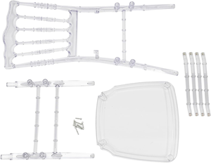 كرسي بلاستيكي شفاف من Napoleon لحديقة دخول الفيلا يستخدم كرسي فندق تجاري حديث قابل للتكديس مقاوم للماء لحفلات الزفاف - Product Image 3