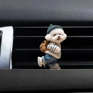 Diffuseur de parfum pour voiture en forme de chat mignon et créatif, clip de sortie d'air de voiture en acrylique, accessoires de voiture, décoration, pendentif, diffuseur d'air pour voiture - Product Image 2