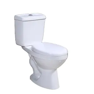 セラミックトイレタイプバスルーム細長い白いツーピースウォータークローゼット