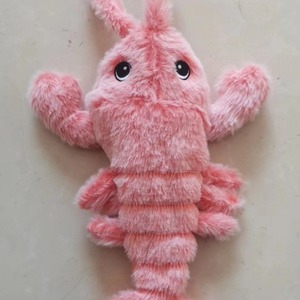 Tùy Chỉnh Siêu Thực Tế Nhảy Tôm Hùm Điện Cá Voi Mèo Răng Làm Sạch Thú Nhồi Bông Thú Cưng Chew Đồ Chơi Sang Trọng Di Chuyển Cá - Product Image 1