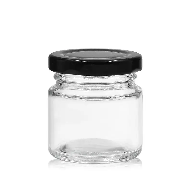 Tabung kaca Jam Mini bening Premium 1 5oz untuk suvenir dan kreasi Gourmet