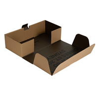 Boîtes de livraison personnalisées pour l'emballage en gros, porte-gobelets à café, conteneur à emporter avec poignée, emballage pliable pour la restauration