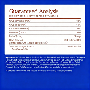 Probiotiques pour chiens OEM ODM Private Label avec prébiotiques favorisant un microbiome intestinal équilibré - Renforce la santé immunitaire - Friandises à mâcher molles - Product Image 4