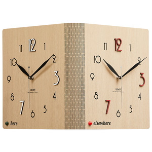 Double-Sided Corner Wall <b>Clock</b> Rectangular <b>Battery</b> Powered Living Room Minimalist Creative <b>Clock</b> - Product Image 5
