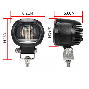 <span class=keywords><strong>Feu</strong></span> de sécurité LED pour chariot élévateur avec couleurs rouge/bleu/<span class=keywords><strong>vert</strong></span>, 12V, boîtier en aluminium moulé sous pression, nouveau format compact, angle de faisceau <span class=keywords><strong>30</strong></span>/60/90, Ra70 - Product Image 4