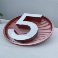 Lettres LED Frontlit Premium 3D Personnalisées en Acrylique, Enseigne Éclairée avec Contrôle Bluetooth/WiFi, Étanchéité IP65 pour Salons de Beauté et Éclairage de Mode