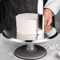 Support à Gâteau en Alliage d'Aluminium, Outils de Décoration de Gâteaux, Pâtisseries, Cupcakes, Table Rotative pour DIY, Fournitures de Pâtisserie, Plateau Tournant à Gâteaux
