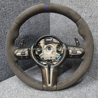 Volant de direction en cuir carbone personnalisé pour BMW E60 E46 2005-2010, remplacement original adapté à la série E