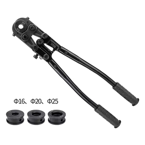 Alicates de compresión mecánicos de presión manual de grado industrial para abrazaderas de tubería de aluminio, plástico y acero inoxidable, herramienta de crimpado tipo calibre OEM - Product Image 2