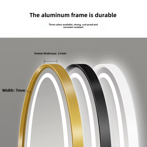 Hiện đại chiếu sáng phòng tắm thông minh <span class=keywords><strong>LED</strong></span> Đèn màn hình cảm ứng hợp kim nhôm treo tường Chống Sương Mù Gương mỹ phẩm ip33 <span class=keywords><strong>Chrome</strong></span> kết thúc - Product Image 4