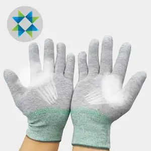 SKPURE 13 sarung tangan kerja, bahan serat karbon Elektronik Industri, sarung tangan ESD anti statis