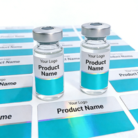 Étiquettes de peptides personnalisées professionnelles, étiquettes holographiques pour flacons de 2 ml/3 ml/5 ml, personnalisation des étiquettes et des boîtes