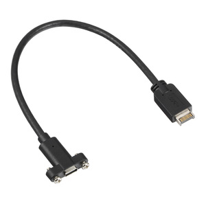 Cable de extensión Usb3.1 tipo E a tipo C, 0,5 m, 10Gbps, 100W, transferencia de datos y energía para chasis de ordenador, I O Shield - Product Image 4