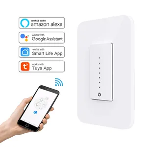 Alexa sound usa electronic tuya remote control smart life wifi touch wall decorative digital light switch