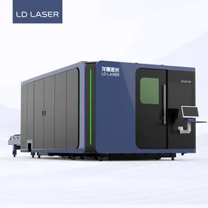 LD Laser harga pabrik 3015 1500w pelat CNC Fiber Laser mesin pemotong logam 3000*1500mm Area pemotong logam