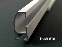 Rail de rideau en aluminium de style moderne et accessoires de fenêtre en métal de voie