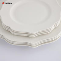Vaisselle chinoise en céramique New Bone pour dîner et assiettes de restaurant haut de gamme pour mariage et restaurant