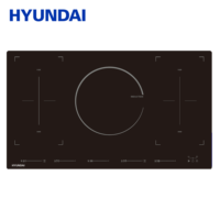 Kompor Induksi Listrik Terintegrasi HYUNDAI 5 Tungku 90CM 9.0KW Vitroceramic dengan Area Memasak 190x385mm 5 Booster
