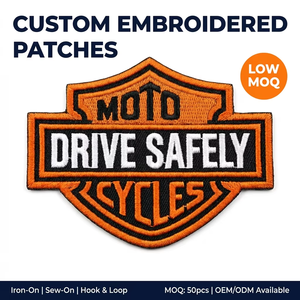 Certified Factory Iron On Embroidered Patch High Density Personalized Logo Custom Embroidery Patches For Clothing - Product Image 6